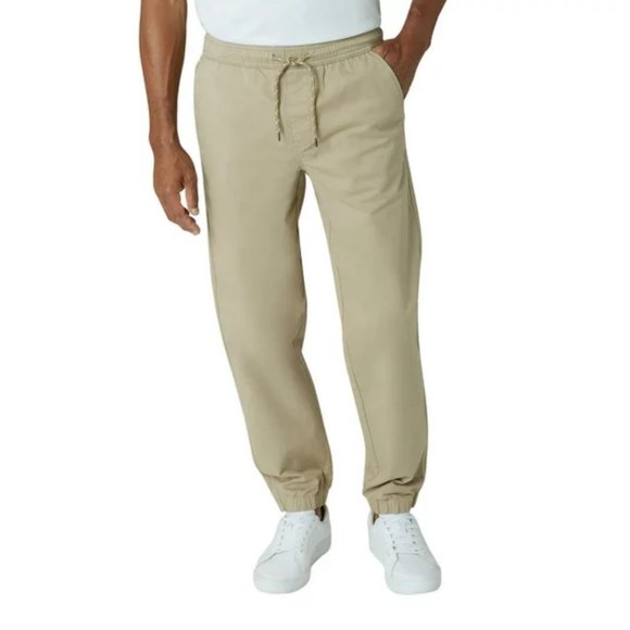 Chaps Men’s Khaki Drawstring Jogger Pants 2XL - Picture 1 of 2